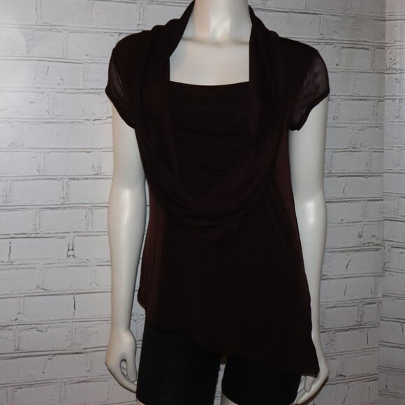 🤎 Vintage Suzie Blouse – Dark Brown – Size L Soft Knit · Timeless Neutral · - Picture 1 of 5